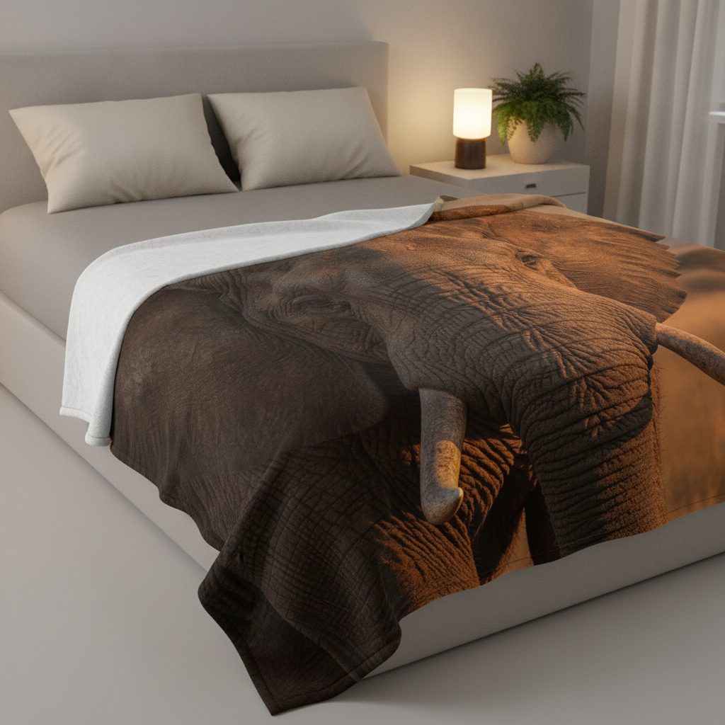 Baby Elephant Fleece Blanket