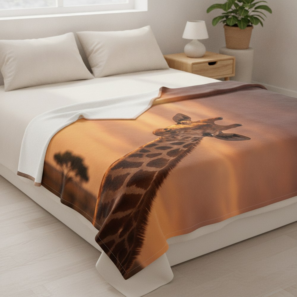 Giraffe Fleece Blanket