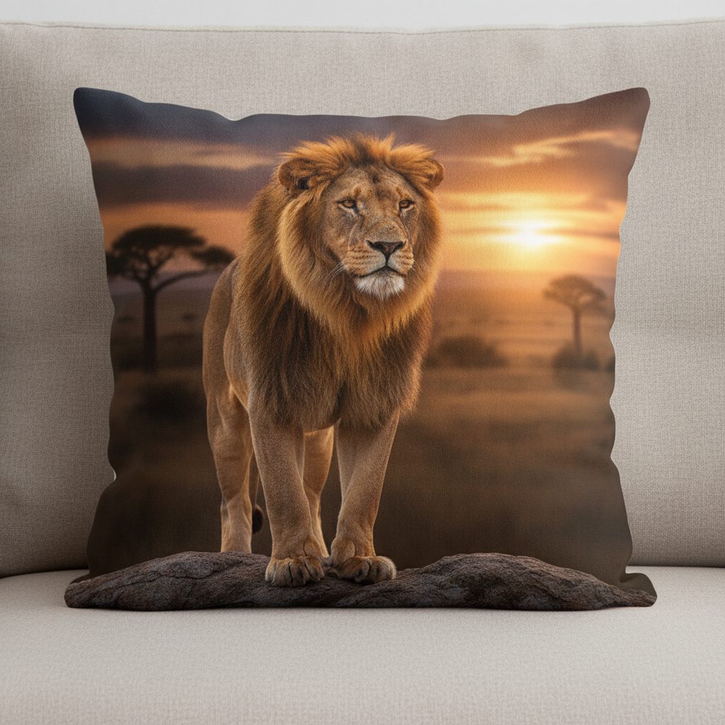 Lion Cushion Cover