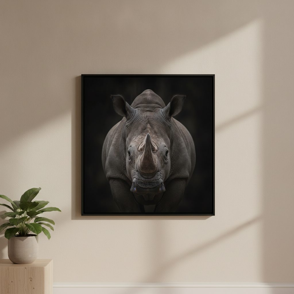 Rhino Canvas Print
